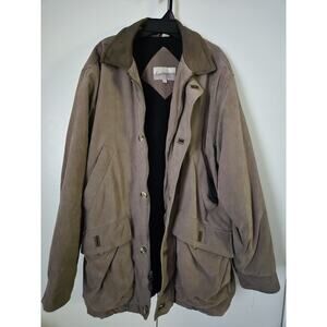 VINTAGE SEARS FIELDMASTER Mens Chore Barn Coat Sz M Brown Full Zip Pockets